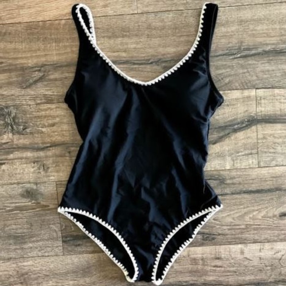 Mossimo Supply Co. Other - Mossimo Swimsuit 10 Embroidery Trim One Piece